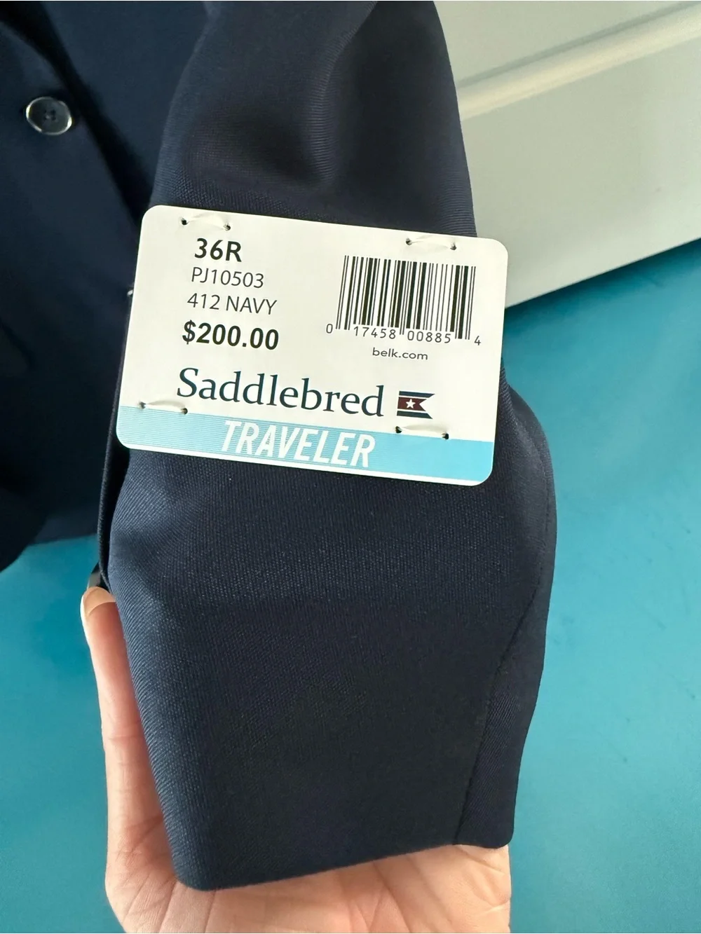 Saddlebred Men's Dark Navy Two-Button Sport Coat